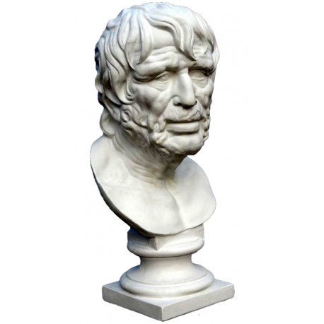 Testa / Busto in gesso di Seneca
