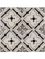 Reproduction of manganese tile black and white