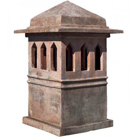 Tuscan chimney pot int.36x36cms - terracotta Impruneta