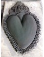 Italian Ex-vote - terracotta - shape of Heart
