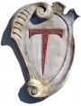 Our reproduction of the emblem of the Knights of TAU in Altopascio (Lucca) Italy