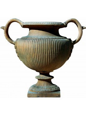 Riproduzione di vaso Greco Romano in terracotta dei Musei Capitolini - Cratere di Mitridate