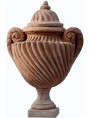 Vaso romanico a tortiglione riproduzione terracotta