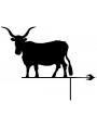Maremma breed cow weathervane