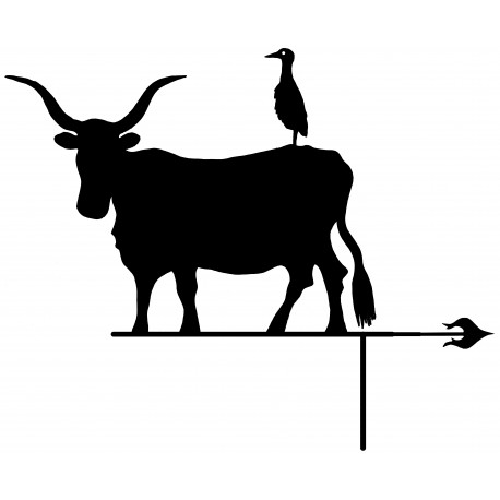 Maremma breed cow weathervane