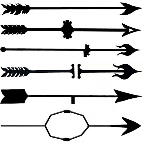 Frecce per banderuola segnavento in ferro battuto