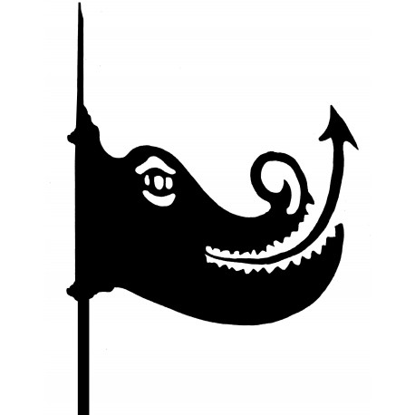 Drago banderuola segnavento in ferro