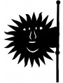 Banderuola segnavento Francese a forma di Sole - Mayenne