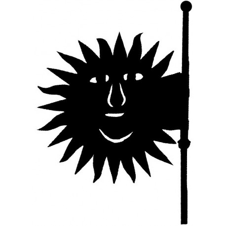 Banderuola segnavento Francese a forma di Sole - Mayenne