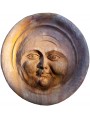 luna vittoriana - tondo in terracotta - bassorilievo