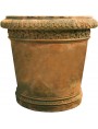 Terracotta large Citrus Vase with patina