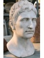 Our Augustus white Carrara marble Augustus head