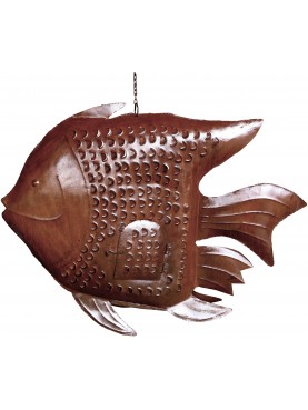 Iron Fish candle holder