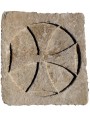 Croce Templare in pietra rettangolare