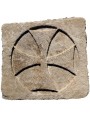Stone Templar Cross rectangular
