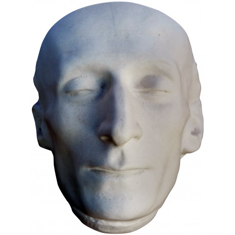 Maschera mortuaria di Giacomo Leopardi in gesso