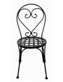 Italian forged iron garden chair