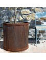 Rust container pot for garden