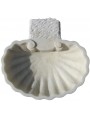 Shell sink white Carrara marble