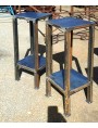 Forged iron stool bedside table