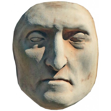 Maschera mortuaria di Dante Alighieri in terracotta