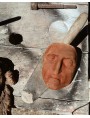 Dante Alighieri mortar mask in terracotta