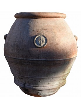 Ancient original Tuscan terracotta jar from Impruneta