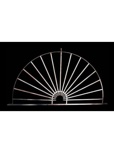 Cast iron semicircle fan window