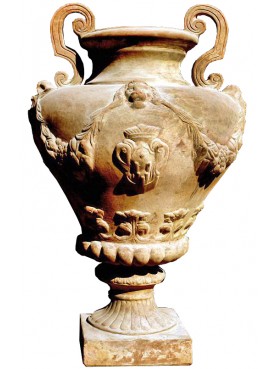 Big ornamental terracotta medici's vase - "Villa Garani"