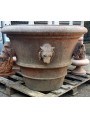 Tuscan Vase Ø 80 cms Impruneta flowerpot with lions heads