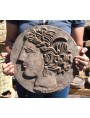 Tondo di Lisimaco in terracotta - statere testa di Alessandro Magno
