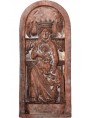 Terracotta basrelief Impruneta Madonna with Child
