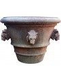 Tuscan Vase Ø 80 cms Impruneta flowerpot with lions heads