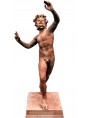 Terracotta Pompei faun bronze patina