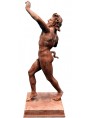 Terracotta Pompei faun bronze patina