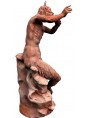 Pan Fauno - terracotta patinata