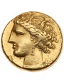 Moneta in oro - statere testa di Alessandro Magno