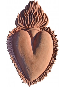 Italian Ex-vote - terracotta - Heart