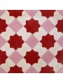 Cement Tiles Red Pink Cream