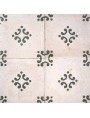 Cement tiles Decorates Simple Design White Green