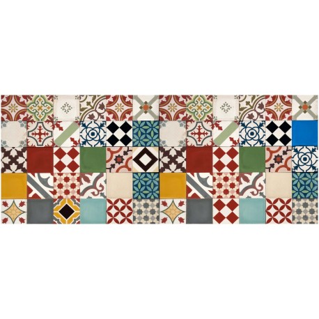 Patchwork Mixed Cement Tiles Large