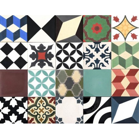 Patchwork Mixed Cement Tiles