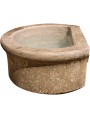 Great ancient round stone sink