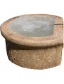 Great ancient round stone sink