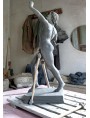 Pompeii Faun in raw clay during drying