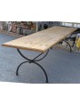 Minimalist table wood and iron 3 m. LONG