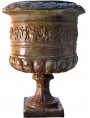 Vaso rinascimentalein terracotta patinata a bronzo