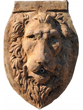 French stone Lion Head fountain mask