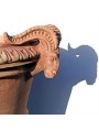 Tuscan Vase 54 cms Impruneta flowerpot with Ram heads