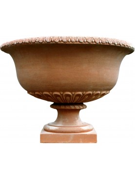 Great round terracotta vase Impruneta clay Florence